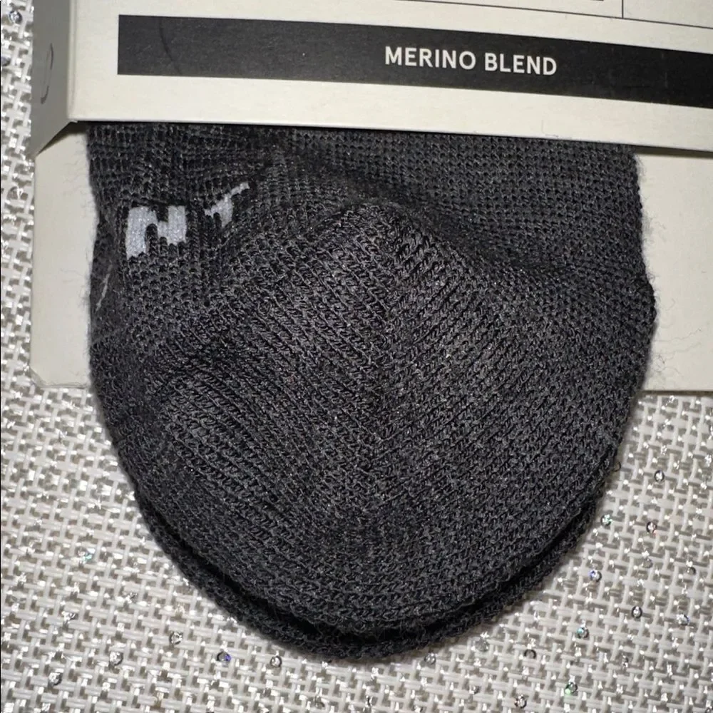 Le Bent Unisex Heather Black Targeted Cushion Micro Tab Below Ankle Run Socks